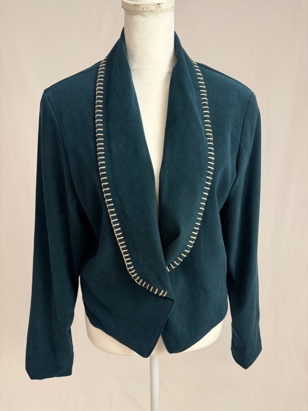 Vintage Roughrider Blazer with Contrast Whipstitch